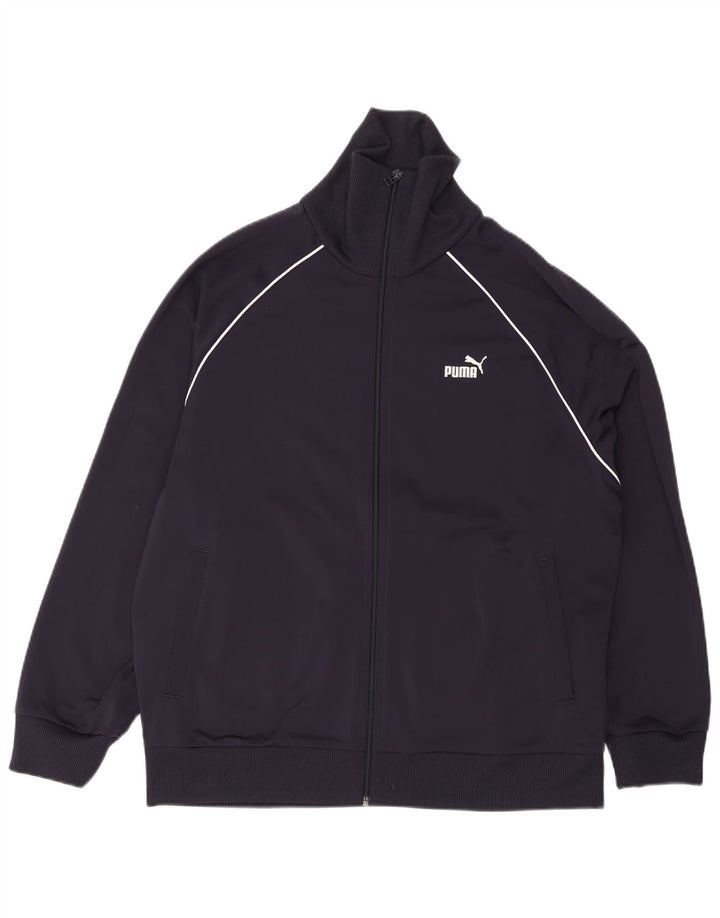Puma Mens Chándal Top Chaqueta 2XL Azul Marino Poliéster