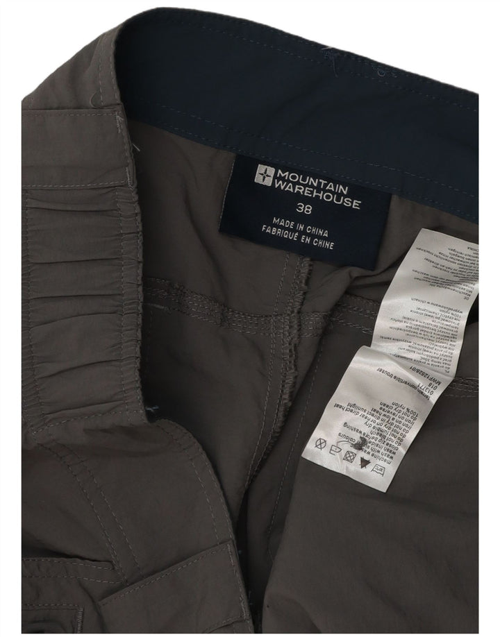 Pantalones cargo rectos para hombre de Mountain Warehouse W38 L34 Nylon gris
