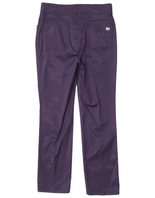 Krizia Pantalones Casuales Rectos para Mujer UK 44 Medium W30 L28 Azul Marino