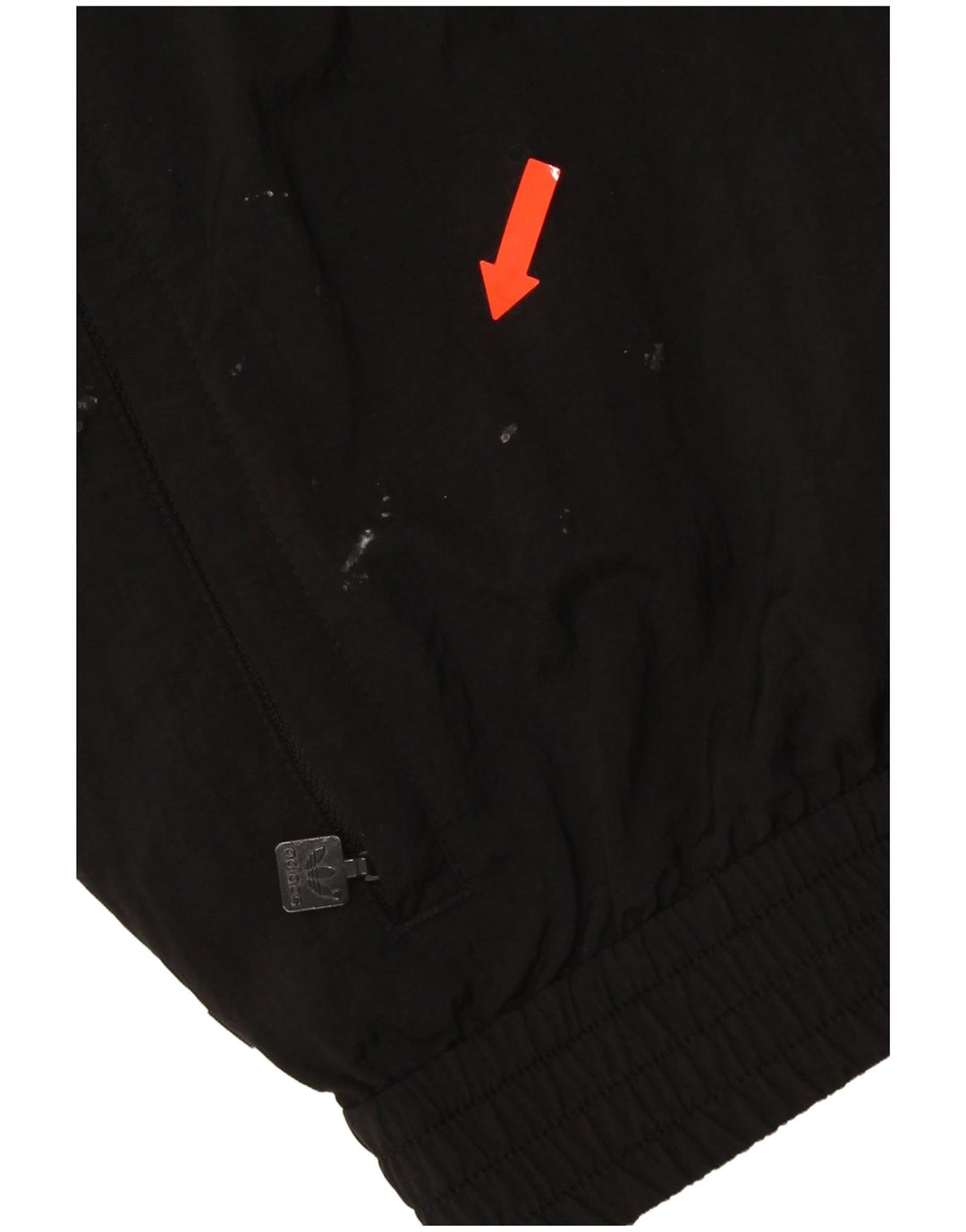 Adidas - Chaqueta bomber holgada para hombre, talla 42, XL, poliamida negra