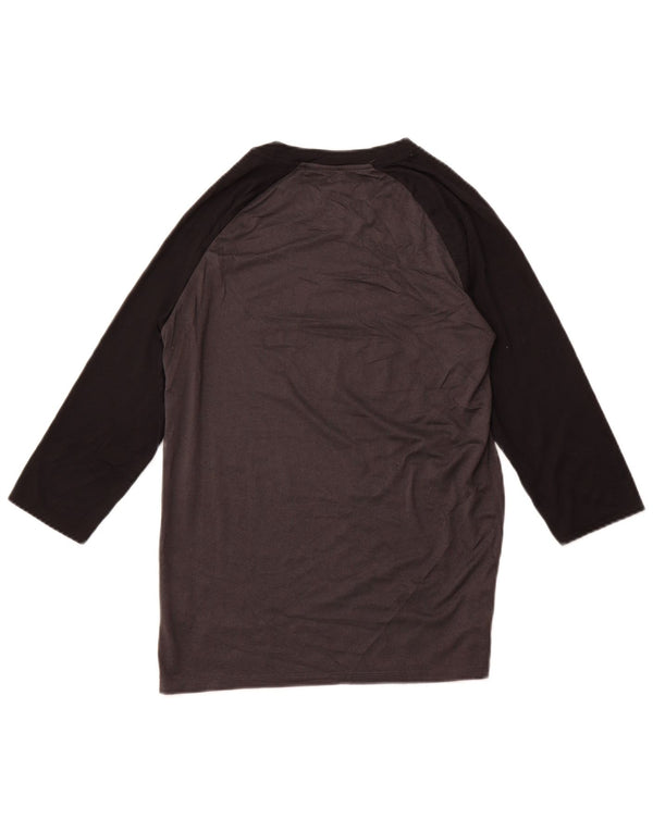 NIKE Camiseta gráfica de corte atlético para mujer UK 8 Small Grey Sports