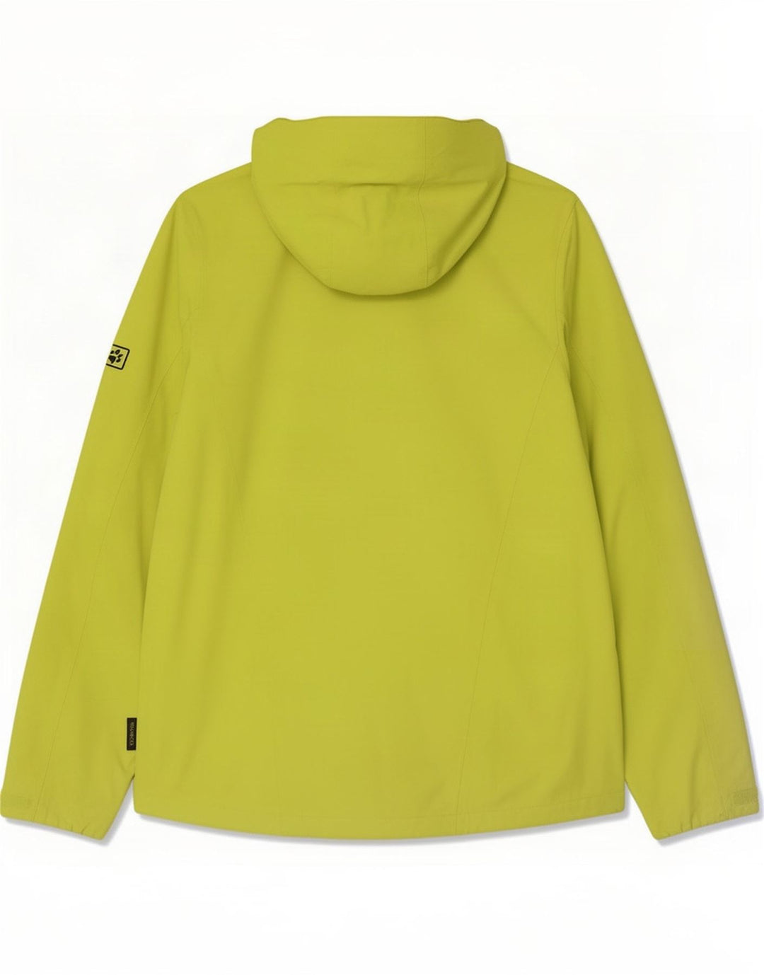 Chaqueta impermeable con capucha para hombre Jack Wolfskin UK 12 Poliamida amarilla mediana