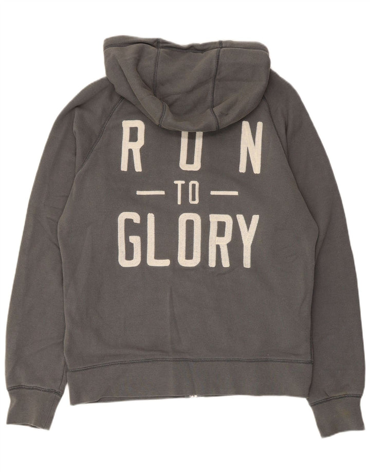 Nike Sudadera con capucha y cremallera gráfica para hombre Algodón gris medio