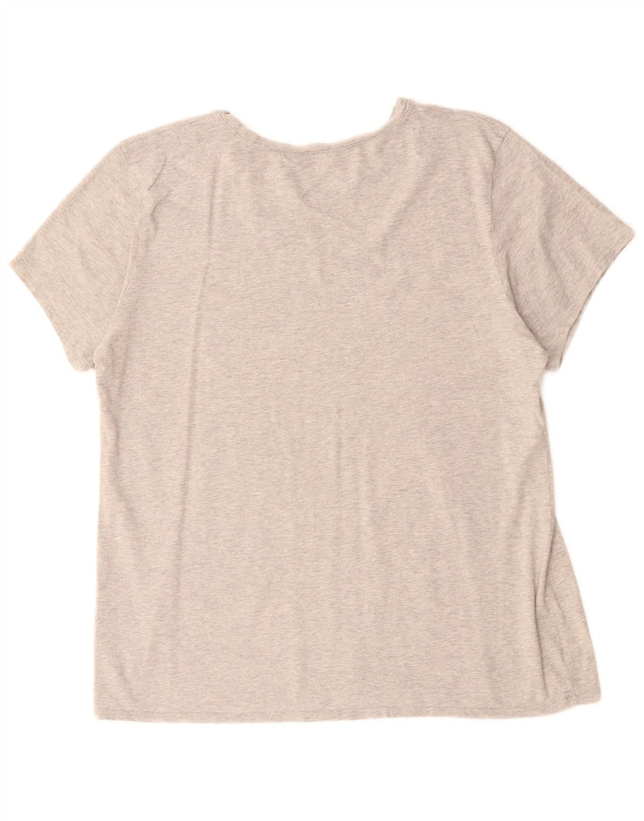 CALVIN KLEIN Camiseta gráfica para mujer Top UK 40 XL Gris