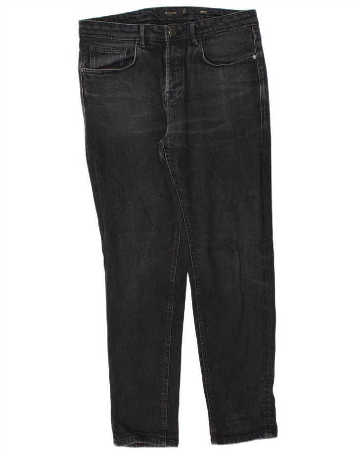 Massimo Dutti Vaqueros Slim Hombre EU 40 Medium W31 L28 Negro