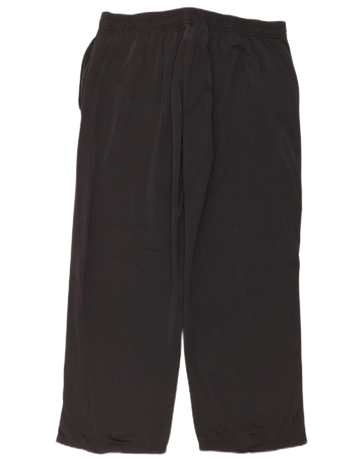 Reebok - Pantalón de chándal para hombre, talla grande, poliéster negro