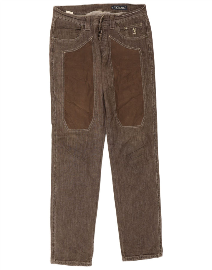 Jeckerson Jeans ajustados para hombre W32 L34 Algodón marrón