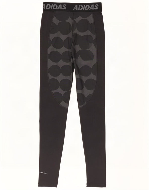 Adidas Leggings gráficos Marimekko para mujer Reino Unido 8/10 Pequeño negro lunares