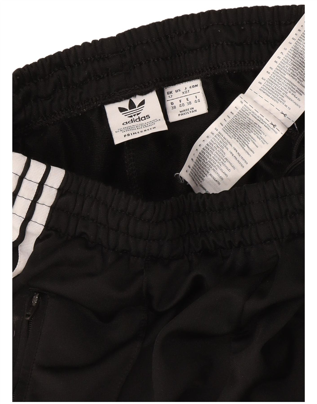 Adidas Pantalones de chándal para mujer UK 12 Medium Negro Poliéster