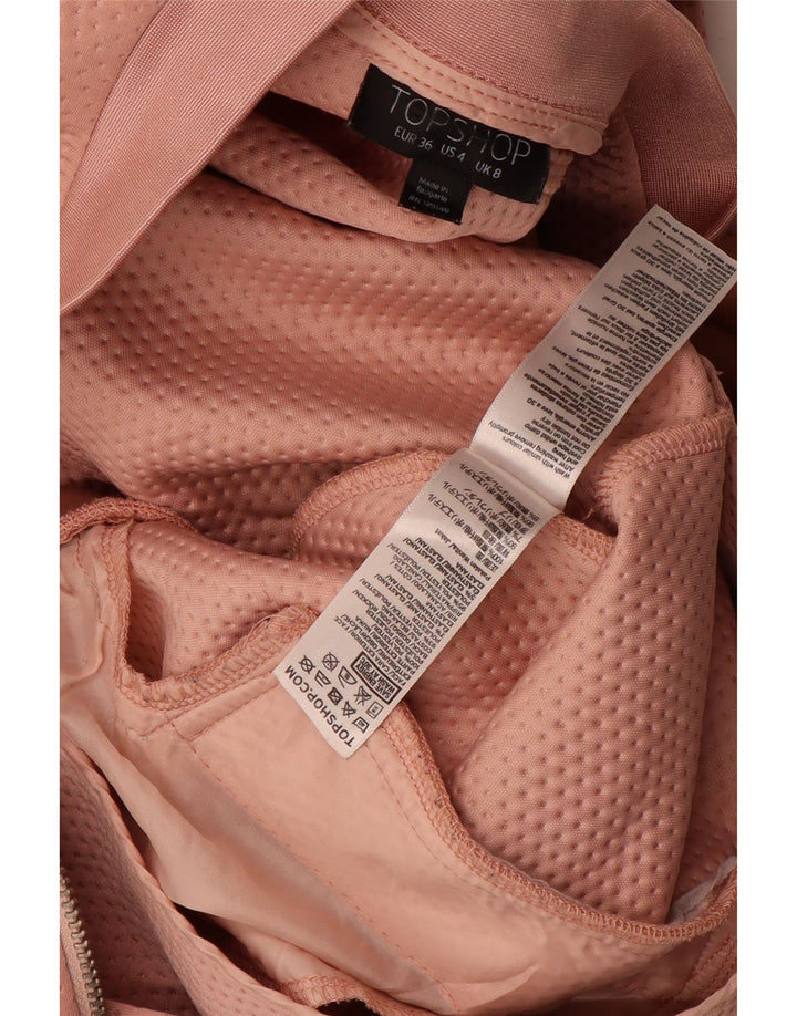 Topshop Chaqueta Bomber para Mujer UK 8 Small Poliéster Rosa