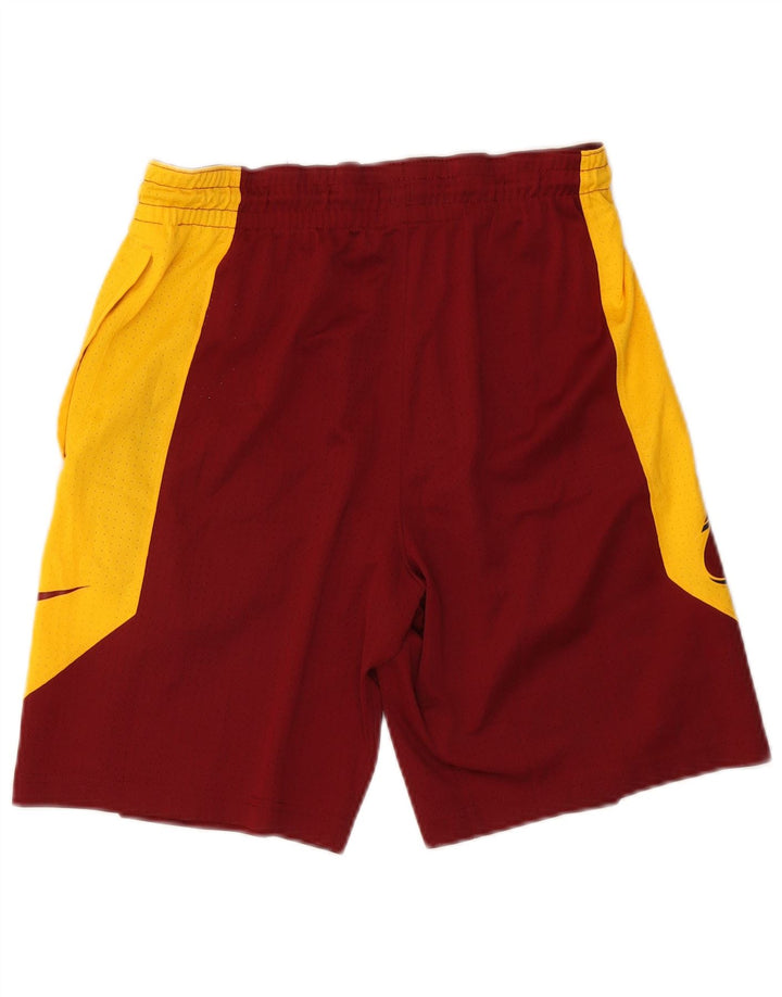 Nike - Pantalones cortos deportivos para hombre (talla pequeña), color burdeos, poliéster