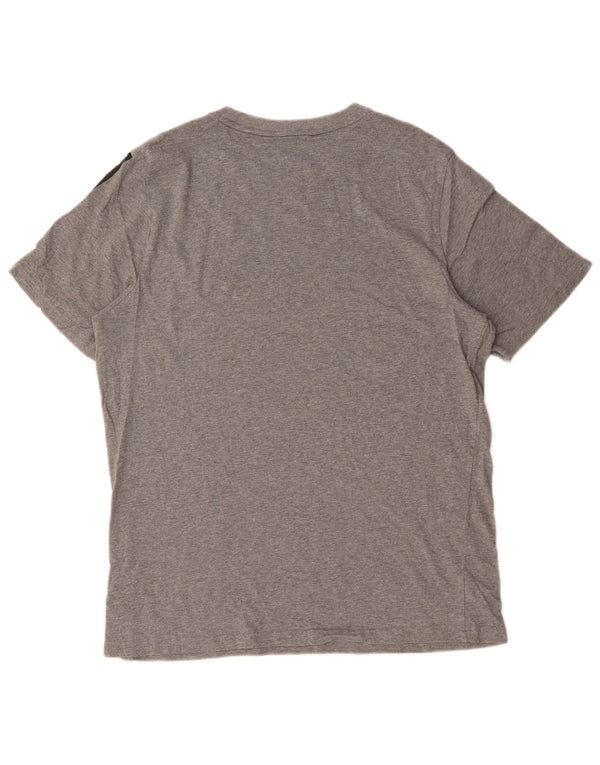 Puma - Camiseta gráfica para hombre, talla grande, algodón gris