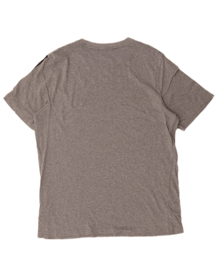 Puma - Camiseta gráfica para hombre, talla grande, algodón gris