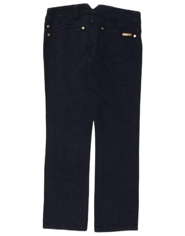 Cycle Pantalones casuales rectos de cintura baja para mujer W26 L28 Algodón azul marino
