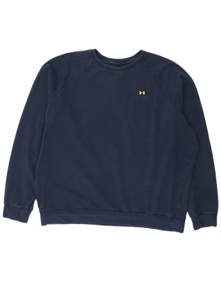 Under Armour Hombre Sudadera Jumper XL Azul Marino Algodón
