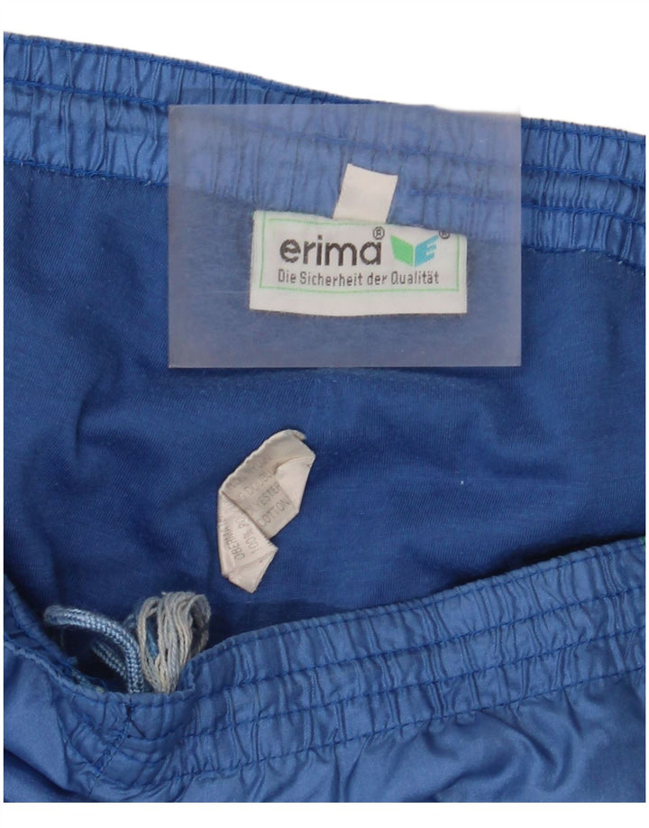 Erima Hombre Pantalones De Chándal Joggers Large Azul Colorblock Poliamida