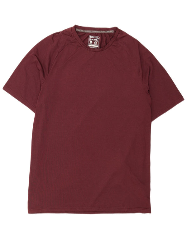 Camiseta para hombre Mountain Warehouse Top grande de poliéster burdeos
