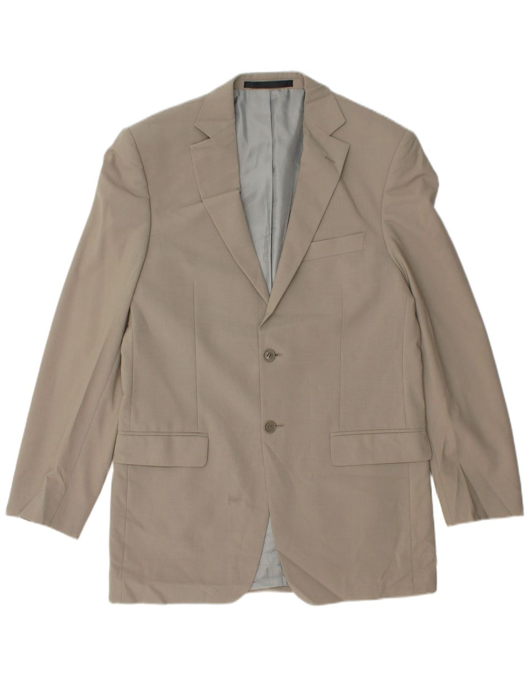 Marks & Spencer Chaqueta tipo blazer de 2 botones para hombre UK 38 Poliéster beige medio