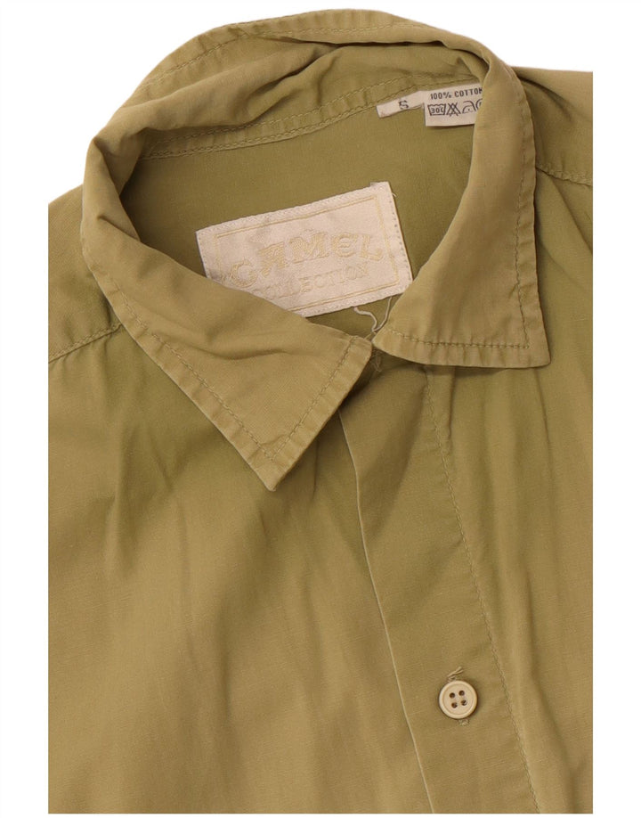 CAMEL ACTIVE Camisa Manga Corta Hombre Small Caqui Algodón