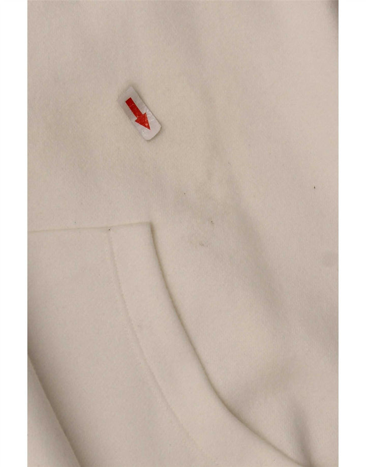 Adidas Mujer Graphic Sudadera con capucha Jumper IT 44 Medio Blanco