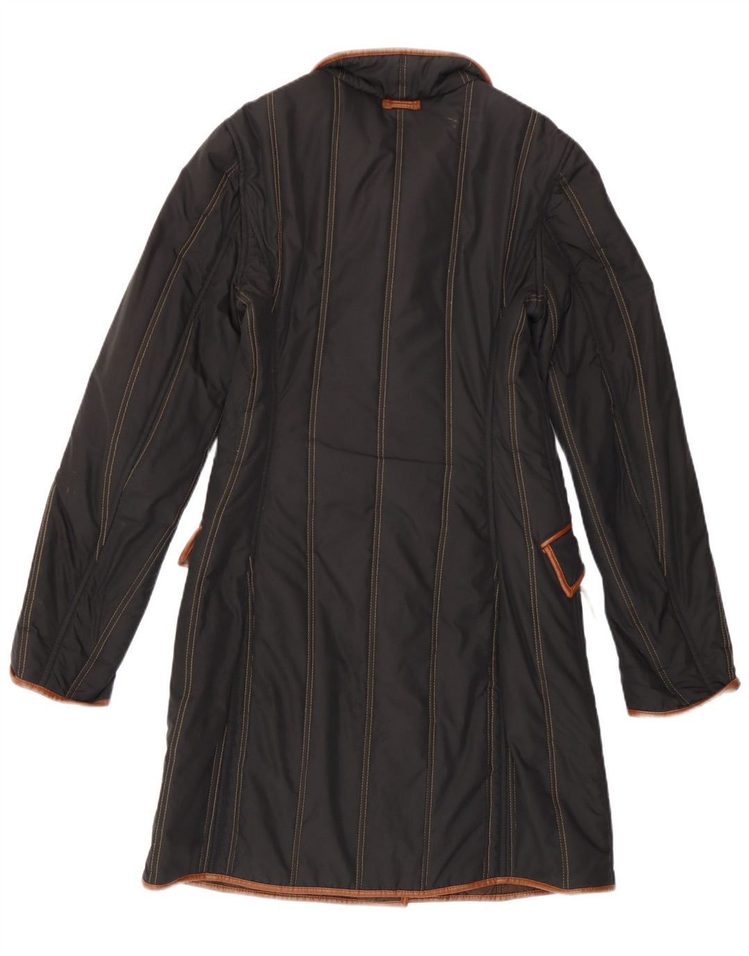 Fay Abrigo acolchado para mujer UK 10 Small Black Stripes