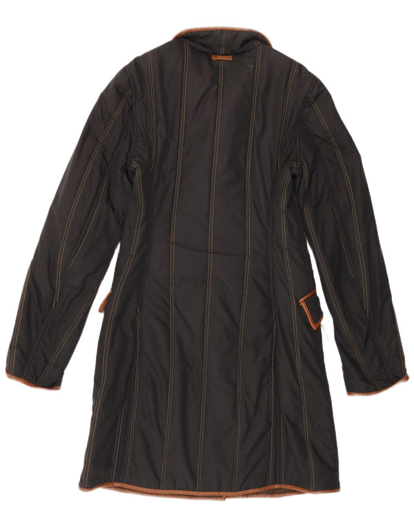 Fay Abrigo acolchado para mujer UK 10 Small Black Stripes