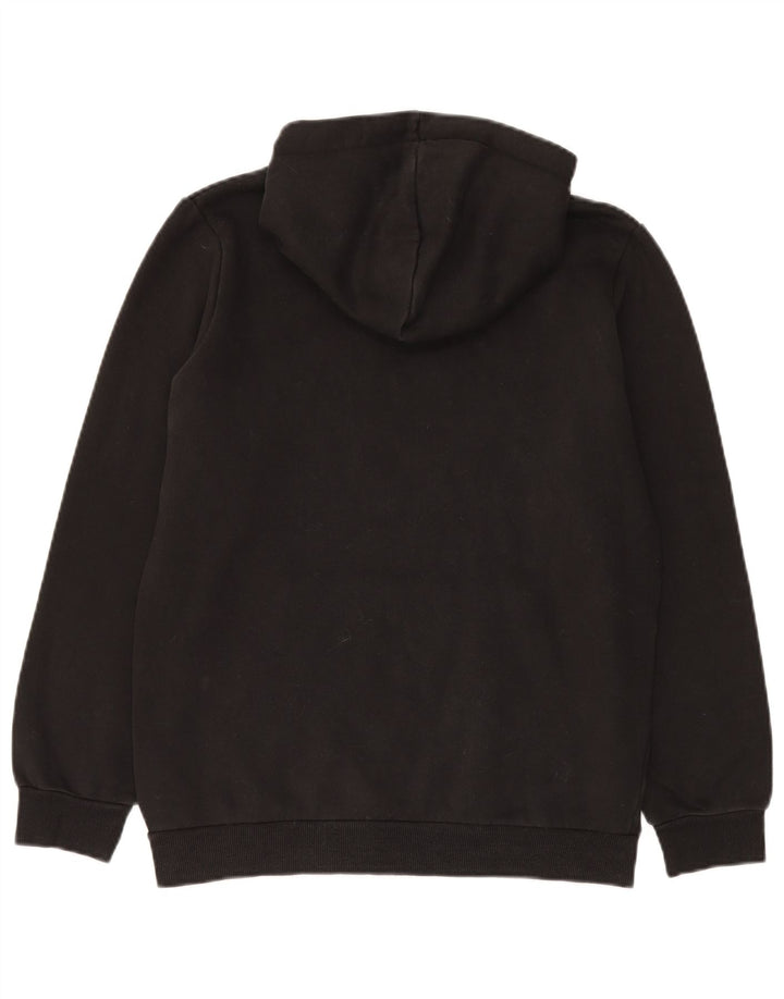 Puma - Sudadera con capucha para hombre, talla pequeña, algodón negro