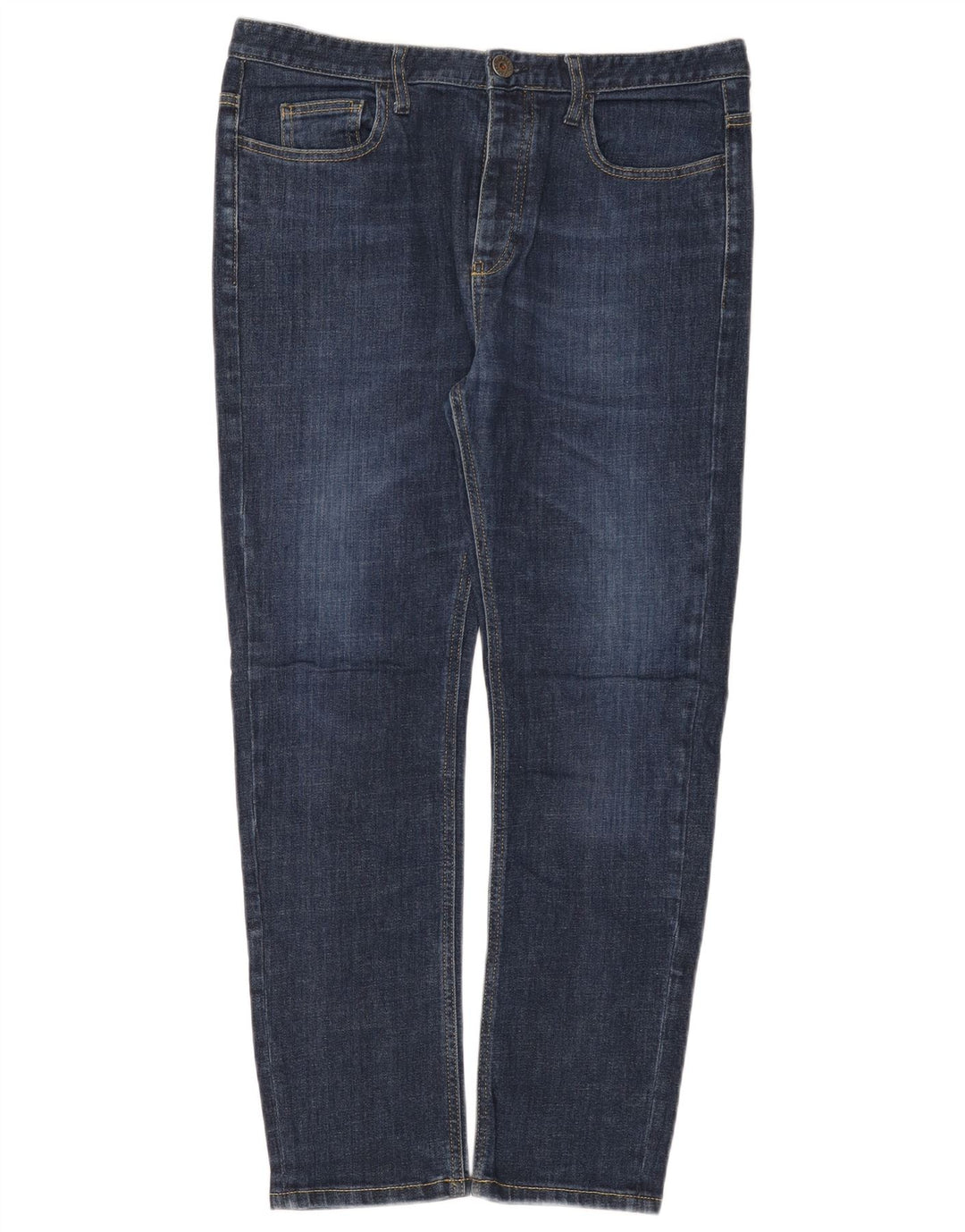Benetton Vaqueros Slim W34 L28 Azul Mujer