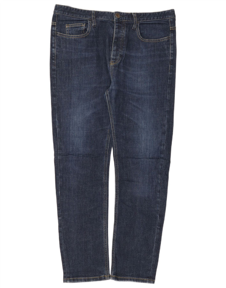 Benetton Vaqueros Slim W34 L28 Azul Mujer