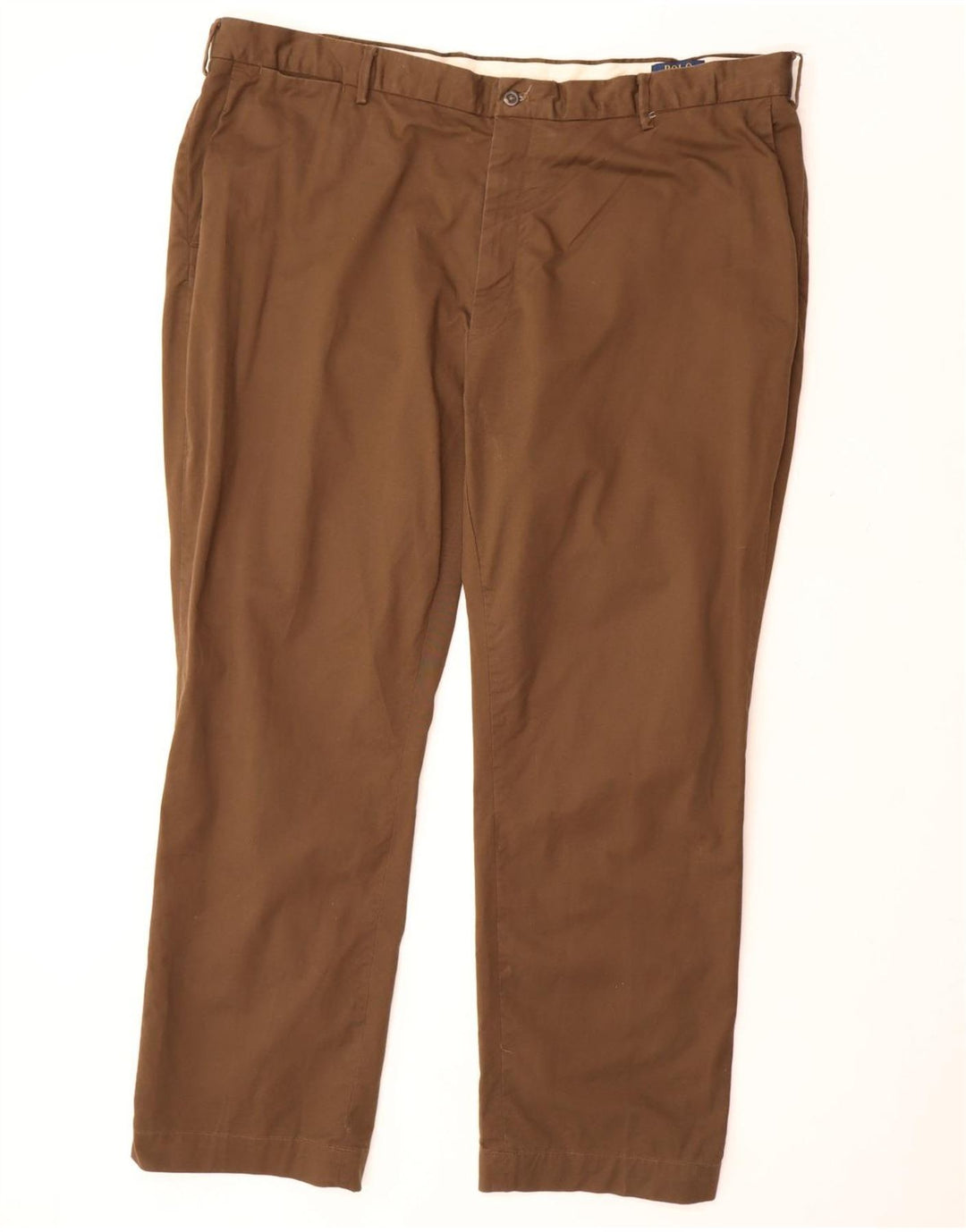 POLO RALPH LAUREN Pantalón chino recto de corte clásico para hombre W46 L32 Marrón