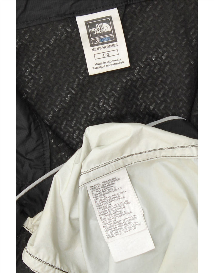 The North Face Chaqueta tipo chándal cortavientos para hombre, talla grande, color negro