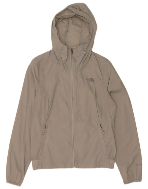 The North Face Chaqueta impermeable extragrande con capucha para mujer UK 10 Small Grey Nylon