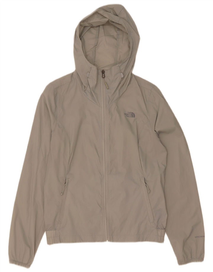 The North Face Chaqueta impermeable extragrande con capucha para mujer UK 10 Small Grey Nylon