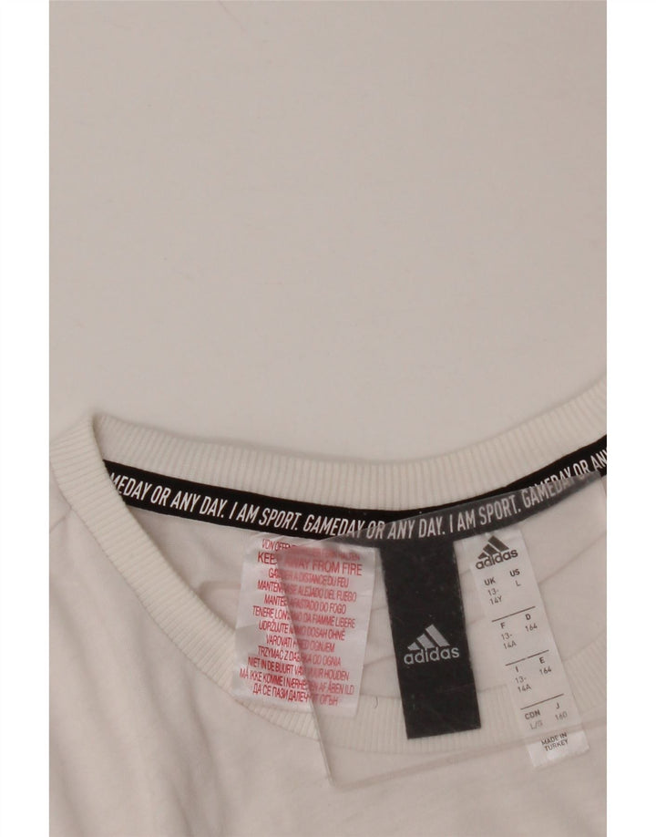 ADIDAS Camiseta Gráfica Niño 13-14 Años Blanco