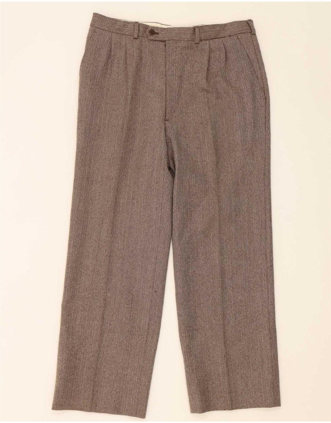 Cantarelli Conjunto de 2 piezas para hombre IT 50 Large W31 L27 Brown Herringbone