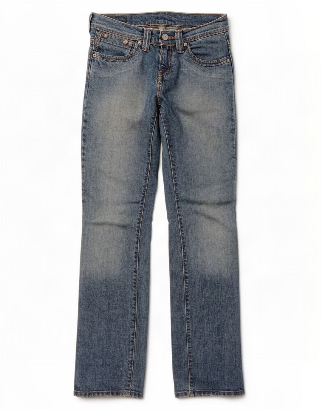 Vaqueros Levi's Mujer Rectos W28 L32 Algodón Azul