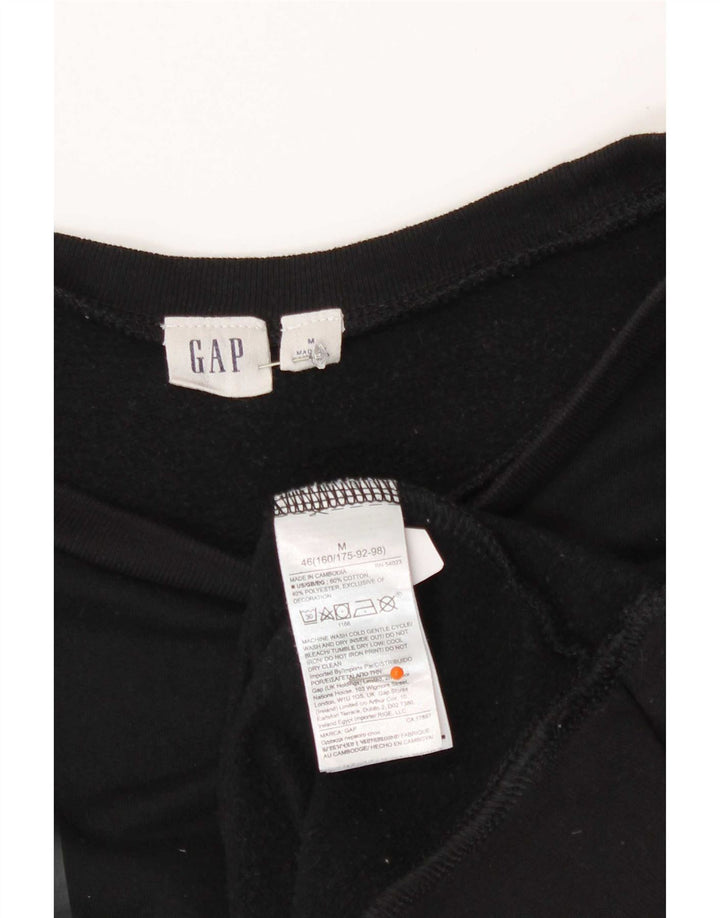 Gap - Sudadera gráfica para mujer, talla 40, talla mediana, algodón negro
