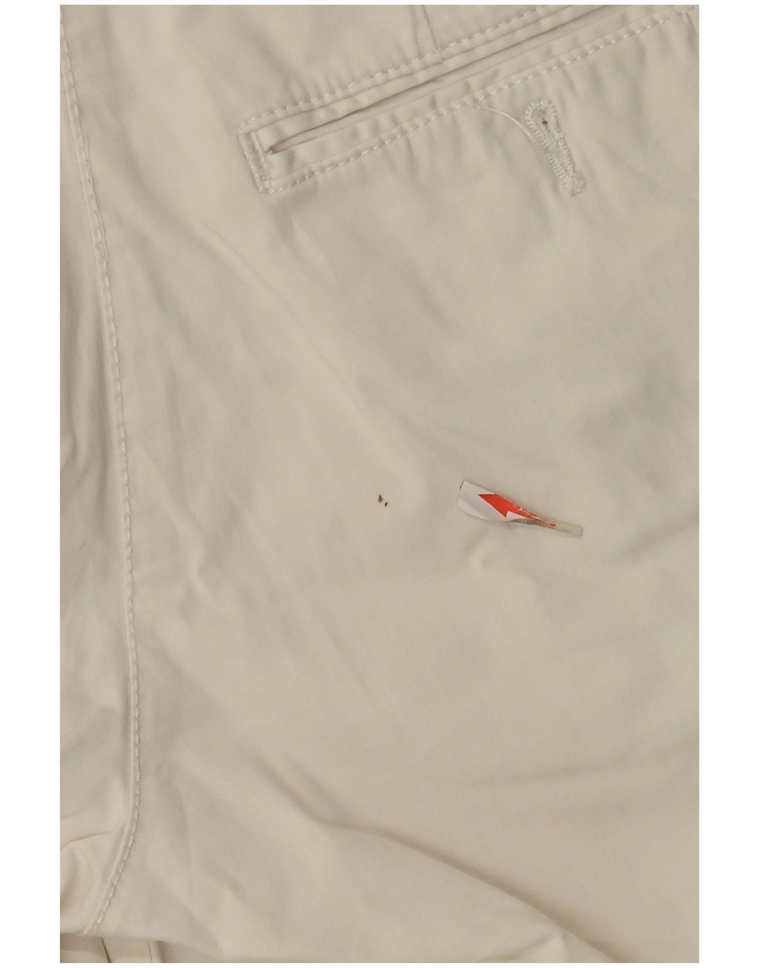Pantalones cortos chinos Slam para mujer IT 42 Medium W30 Algodón blanco