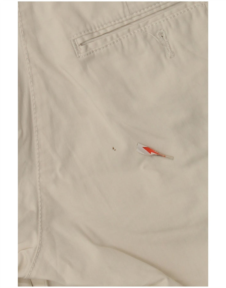 Pantalones cortos chinos Slam para mujer IT 42 Medium W30 Algodón blanco