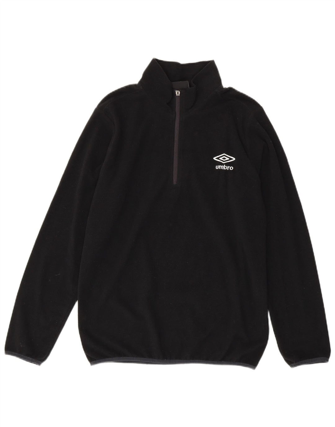 Umbro Jersey De Polar Con Cremallera Y Cuello Para Hombre Poliéster Negro Mediano