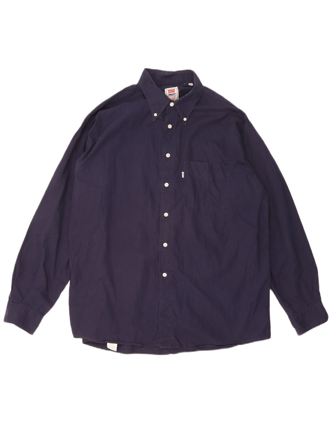 Camisa Levi's para hombre 2XL Algodón azul marino