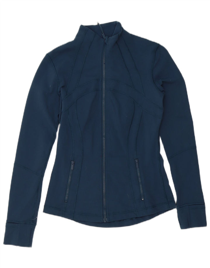 Lululemon - Chaqueta de chándal para mujer, talla 6, mediana, color azul marino, nailon