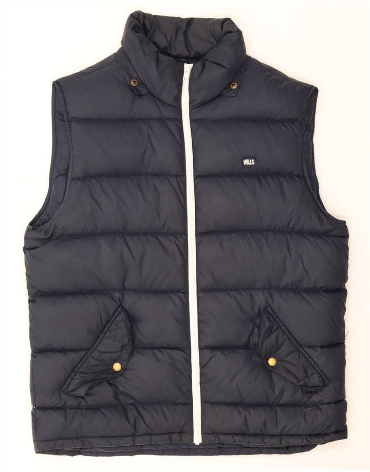 Jack Wills Chaleco acolchado para hombre UK 40 Large Azul marino