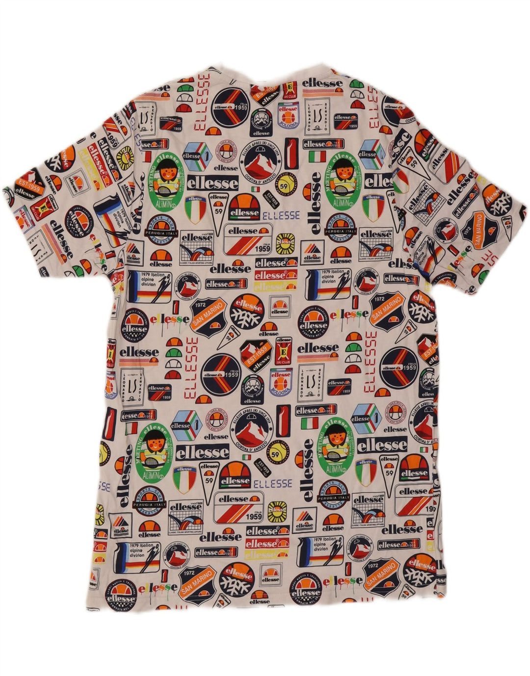 ELLESSE Camiseta gráfica para hombre Top XL Algodón multicolor