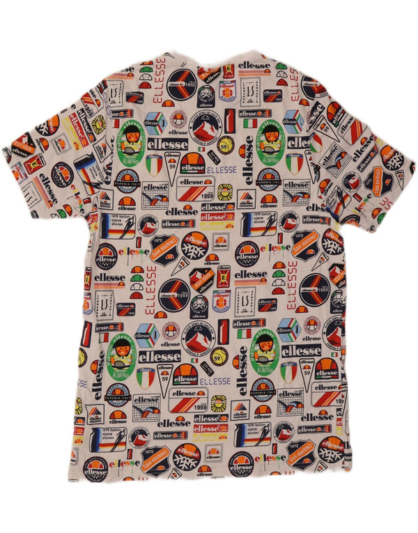 ELLESSE Mens Graphic T-Shirt Top XL Multicoloured Cotton