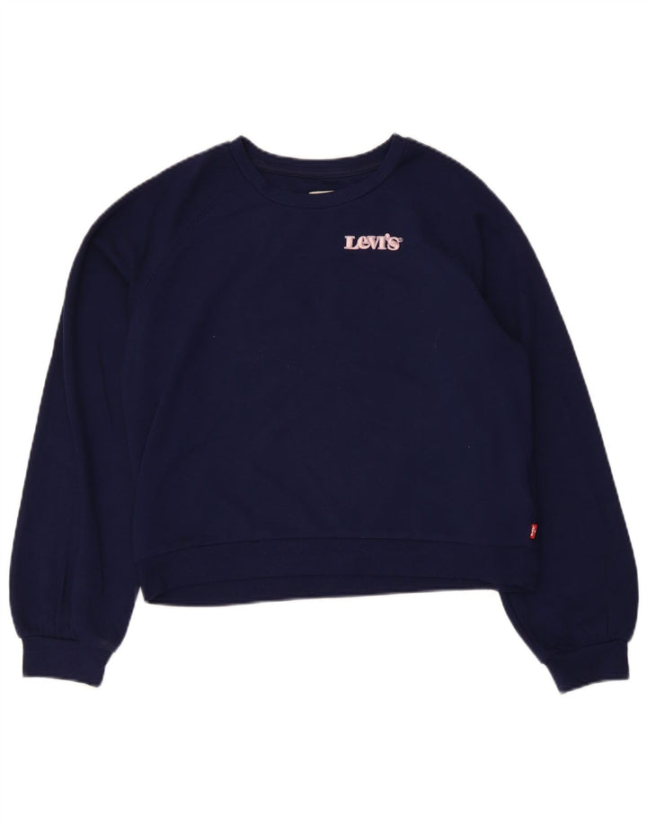 Levi's Crop Sudadera Jumper Niña 13-14 Años Azul Marino Poliéster