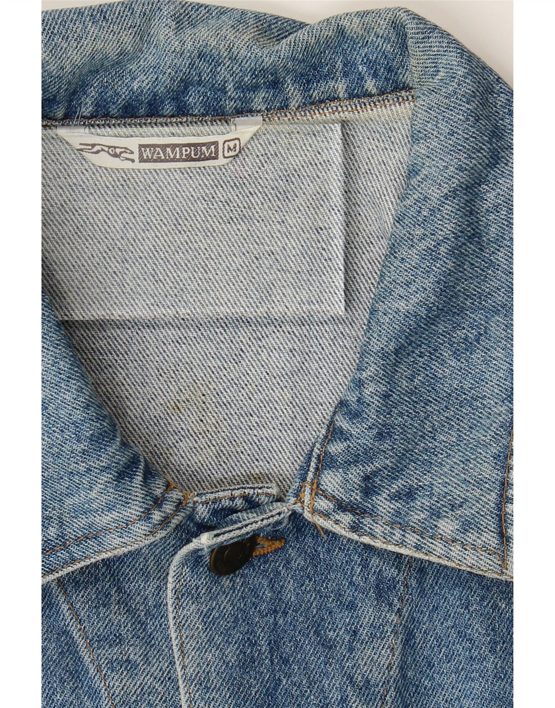 WAMPUM Mens Denim Jacket UK 38 Medium Blue Vintage Wampum and Second-Hand Wampum from Messina Hembry 