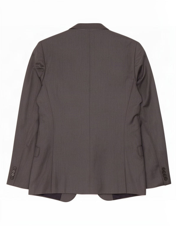 Zara Chaqueta tipo blazer de 2 botones para hombre EU 48 Poliéster gris medio