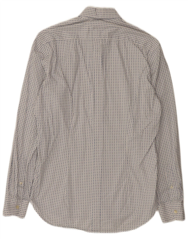 Camisa ajustada de hombre Best Company de algodón con lunares blancos medianos