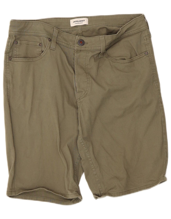 Jack & Jones Hombre Pantalones Cortos Casuales Medium W34 Algodón Caqui